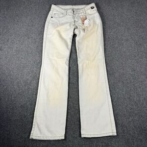 Vintage Feranda Jeans Women Size 36 Light Wash Denim Pants Y2K Boho Distressed